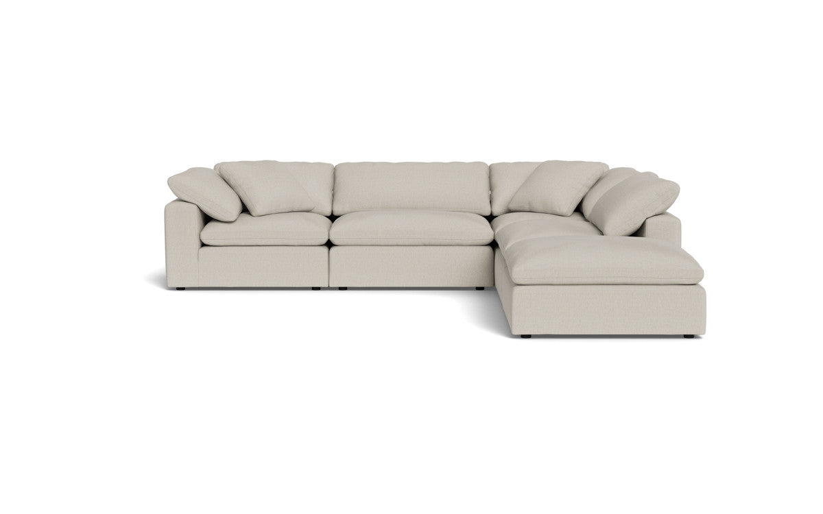 Fluffy 4 Piece Sectional w/Otto - Tropez Oyster