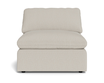 Fluffy Small Armless Chair - Tropez Charcoal