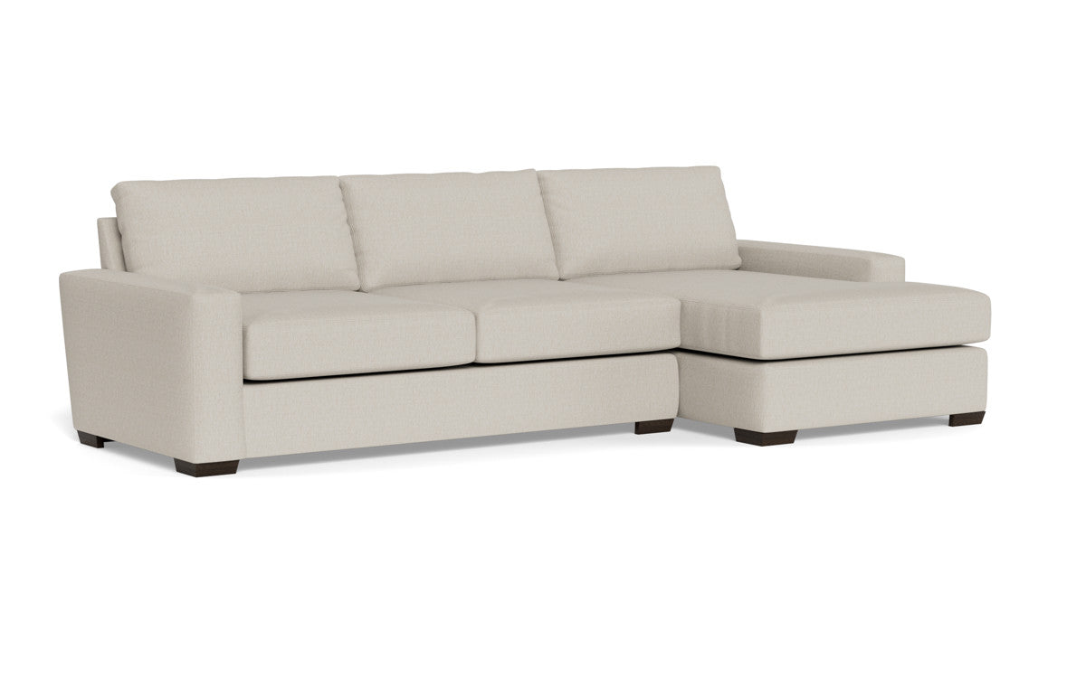 Mas Mesa 123" Deep Right Chaise Sectional - Tropez Charcoal