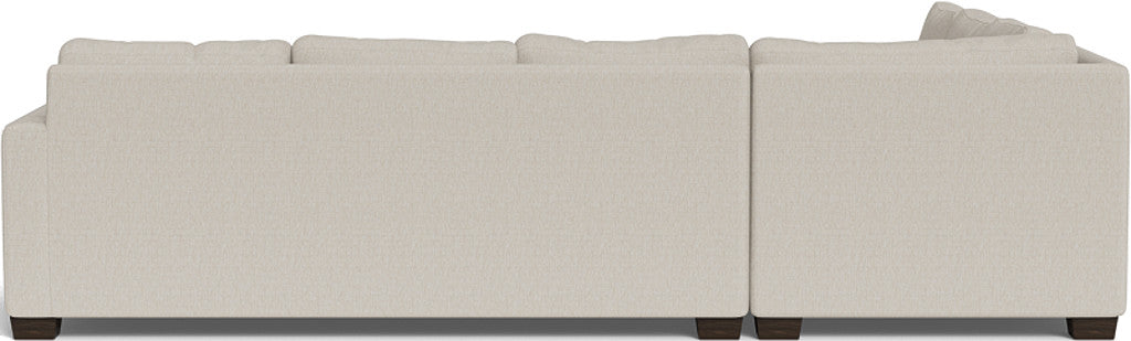 Track 121" Left Corner Sectional - Tropez Oyster