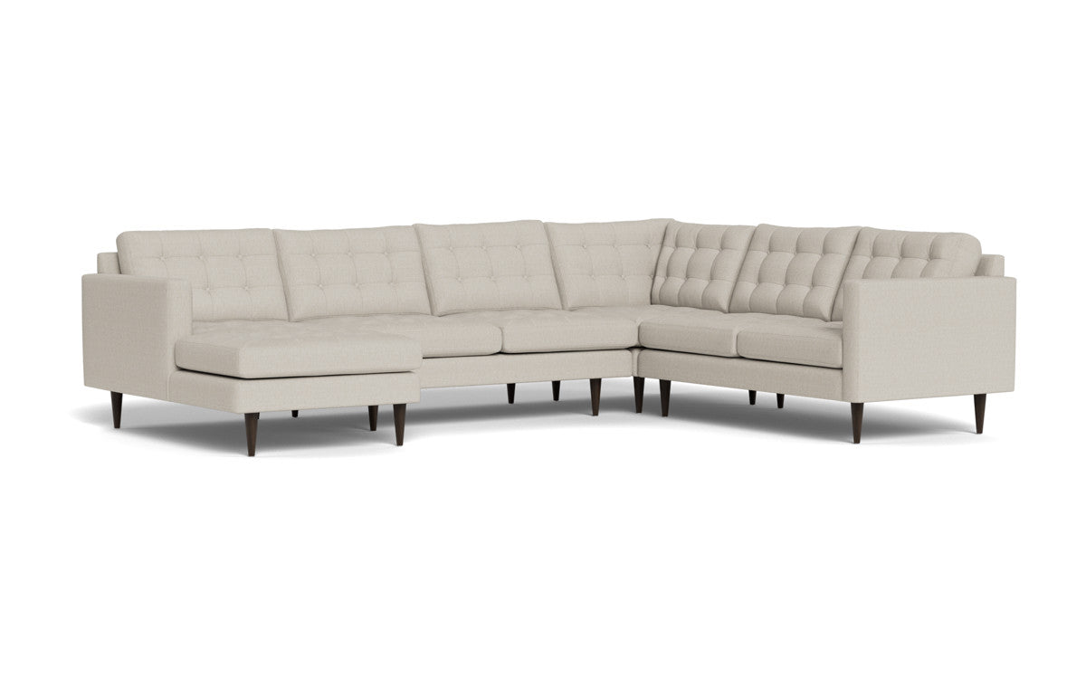 Wallace 131" Corner Sectionals w. Left Chaise - Tropez Oyster