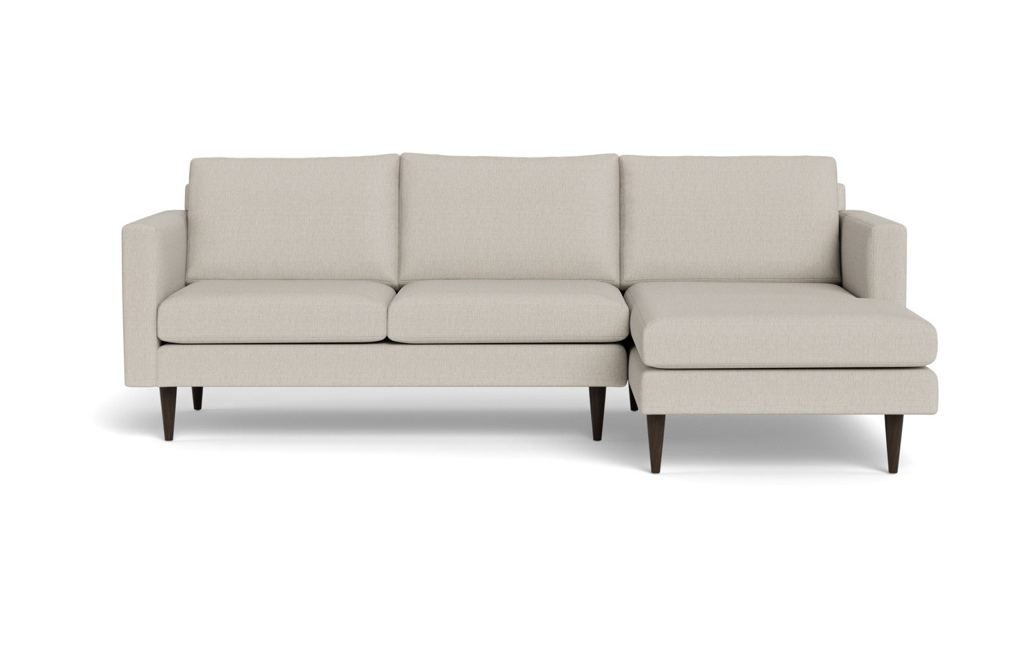 Wallace 98" Untufted Right Chaise Sectional - Tropez Oyster