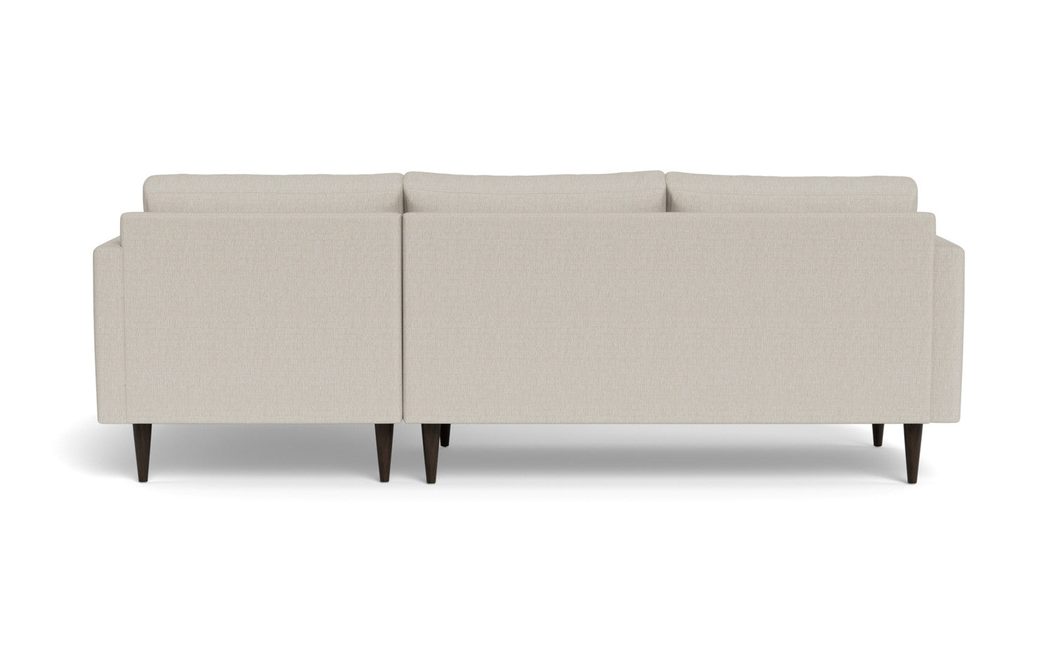 Wallace 98" Untufted Right Chaise Sectional - Tropez Charcoal