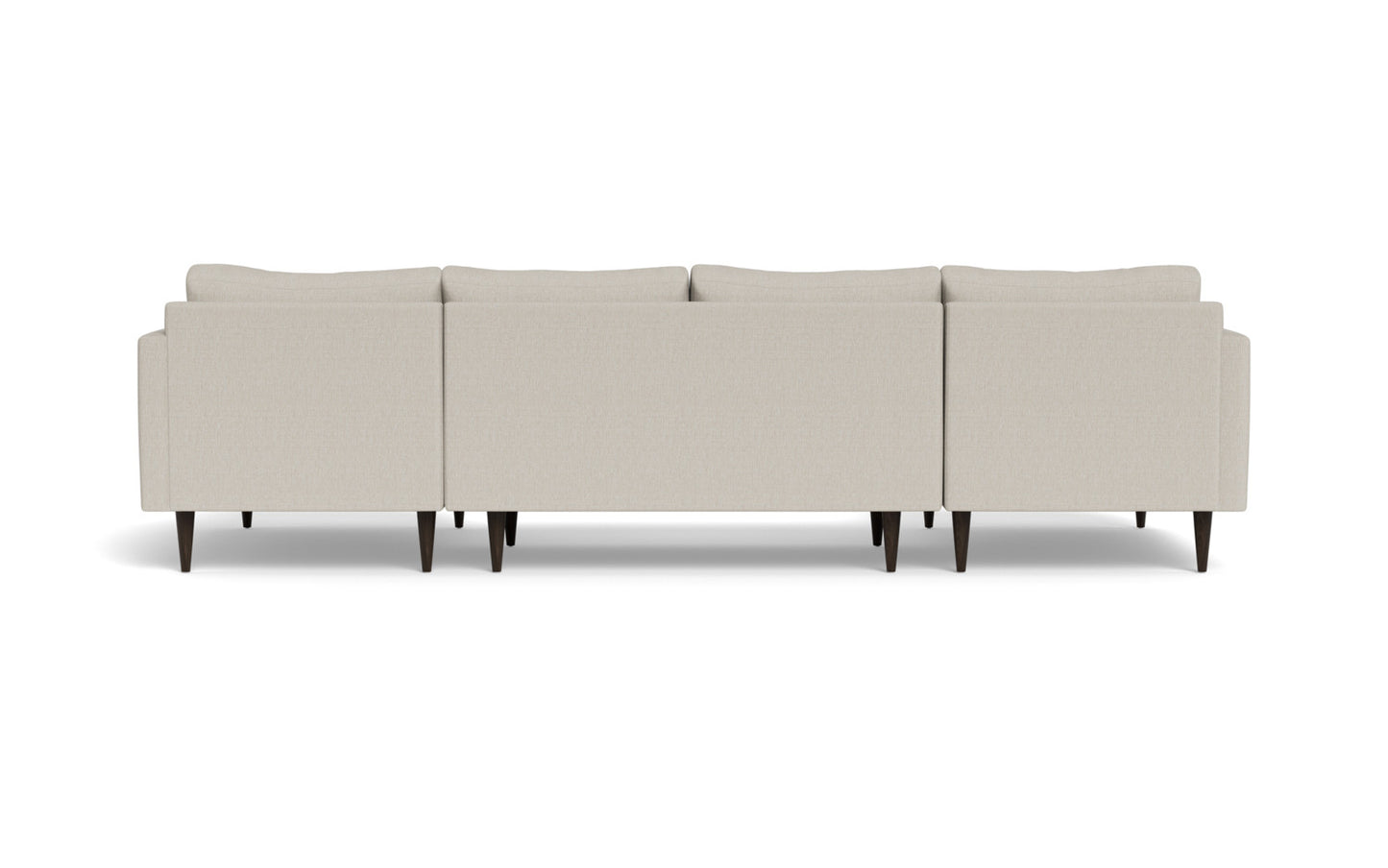 Wallace 126" Untufted Double Chaise U Sectional
