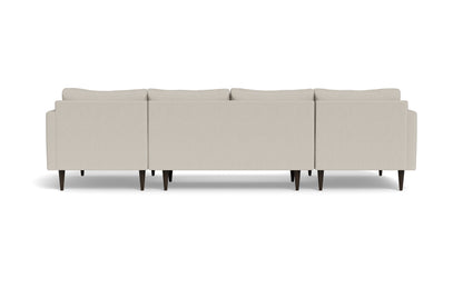 Wallace 126" Untufted Double Chaise U Sectional