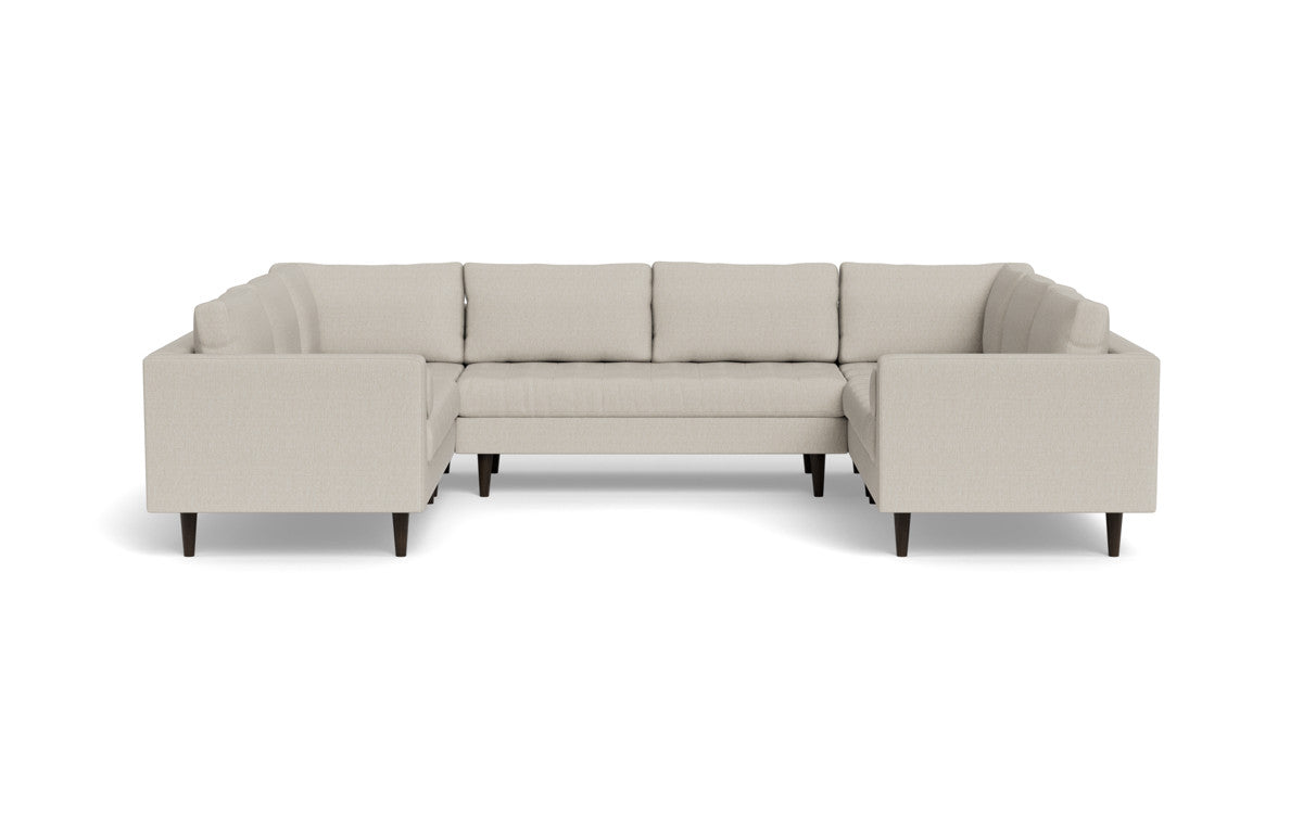 Ladybird 134" U Sectional - Tropez Charcoal