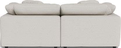 Fluffy 2 Piece Sofa w/Otto - Tussah Snow