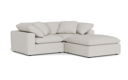 Fluffy 2 Piece Sofa w/Otto - Tussah Snow