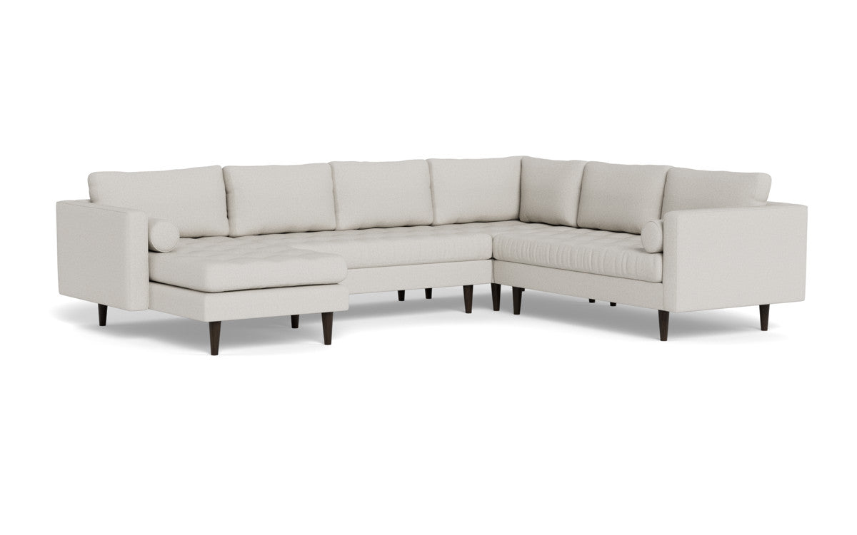 Ladybird 133" Corner Sectional with Left Chaise - Tussah Snow