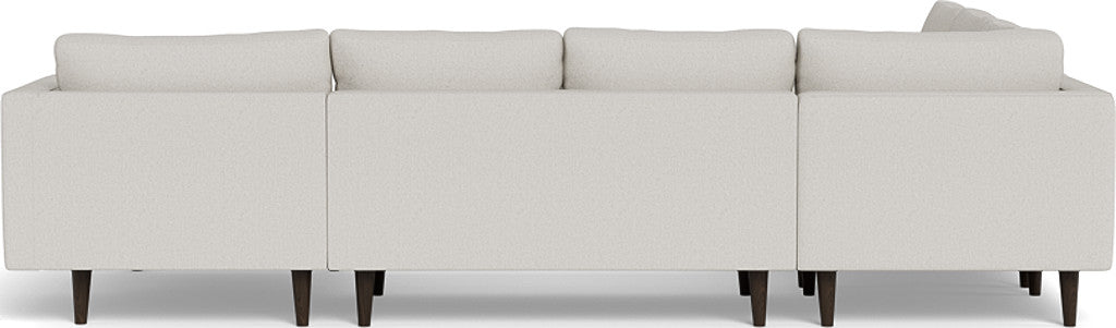 Ladybird 133" Corner Sectionals w. Right Chaise - Tussah Snow