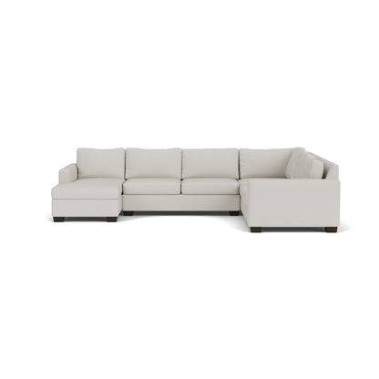 Track 141" Corner Sectionals W. Full Sleeper & Left Chaise - Tussah Snow