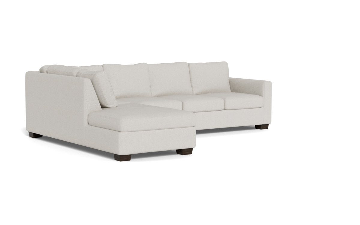 Track 121" Left Chaise Sectional - Tussah Snow