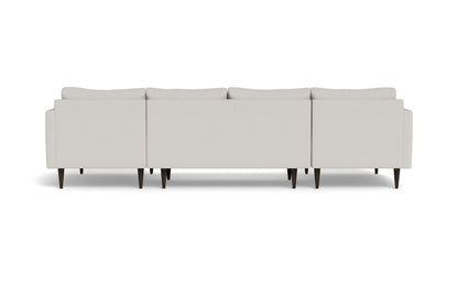 Wallace 126" Untufted Double Chaise U Sectional