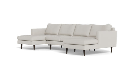 Wallace 126" Untufted Double Chaise U Sectional