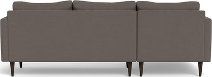 Wallace 98" Untufted Left Chaise Sectional - Superb Rust