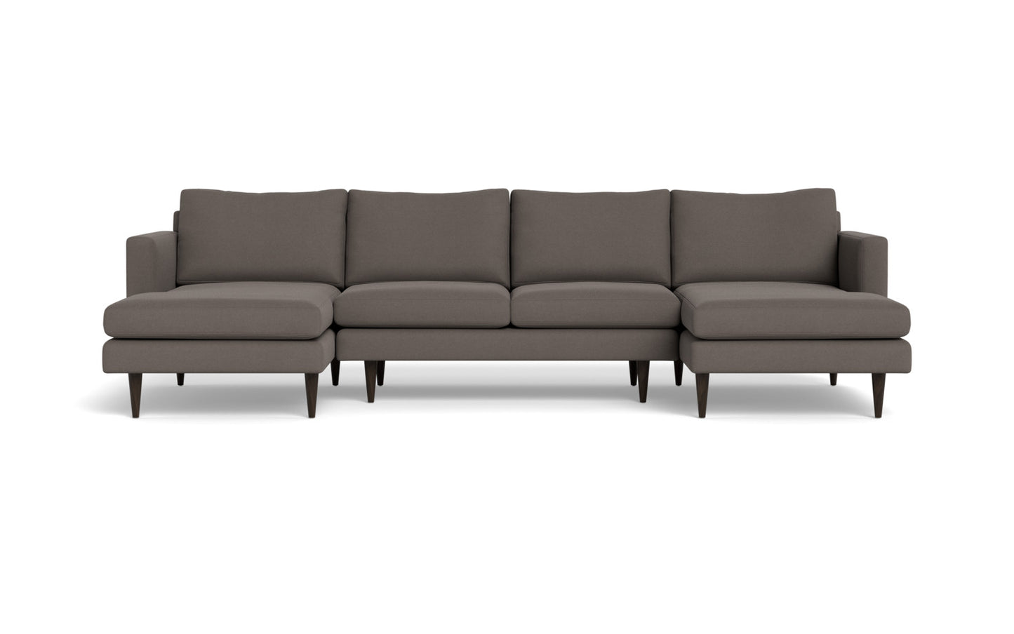 Wallace 126" Untufted Double Chaise U Sectional
