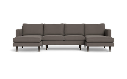 Wallace 126" Untufted Double Chaise U Sectional
