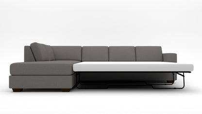 Track 121" Left Chaise Sleeper Sectional - Superb Amethyst