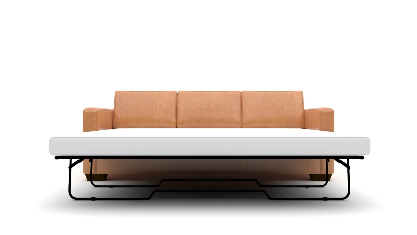 Track Leather Queen Sleeper Sofa