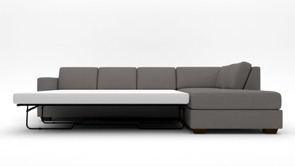 Track 121" Right Chaise Sleeper Sectional Quick Ship -