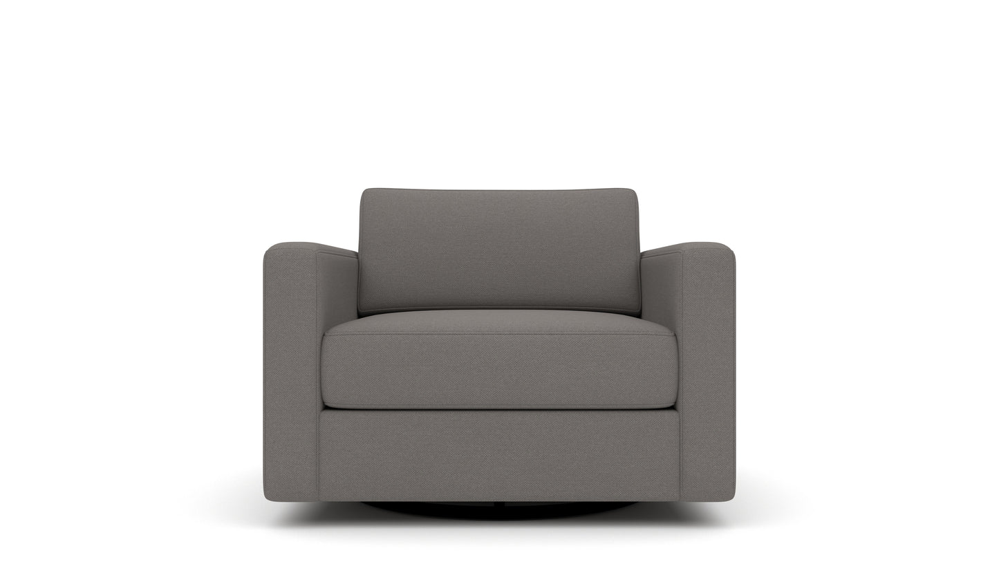 Track 36" Swivel Arm Chair - Peyton Slate