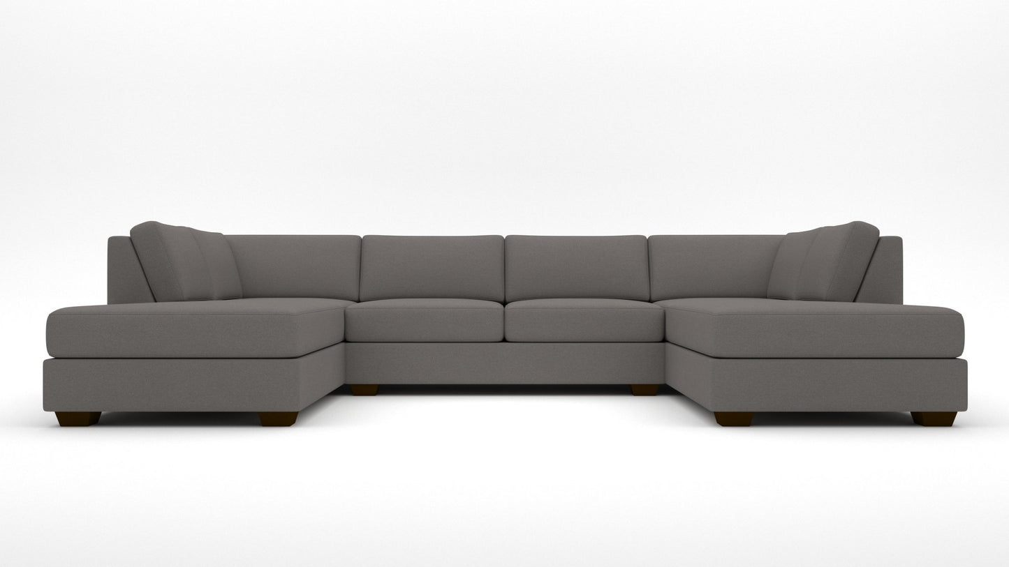 Track Double Chaise With Armless Loveseat