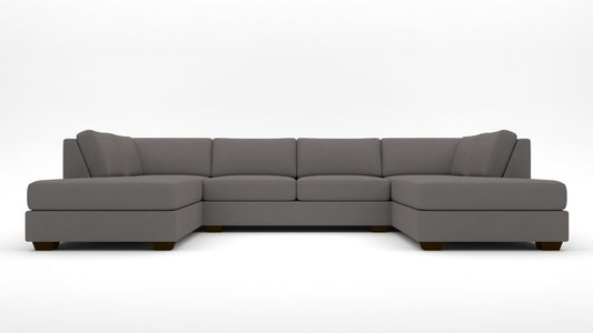 Track Double Chaise With Armless Loveseat