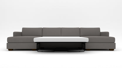 Track Double Chaise With Full Sleeper Loveseat