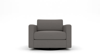 Track 36" Swivel Arm Chair - Peyton Slate