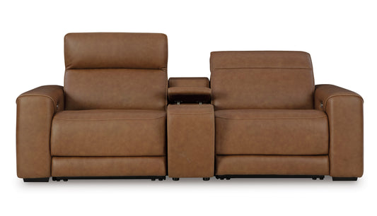 Rylee 2 PC Leather Sofa W/Console -