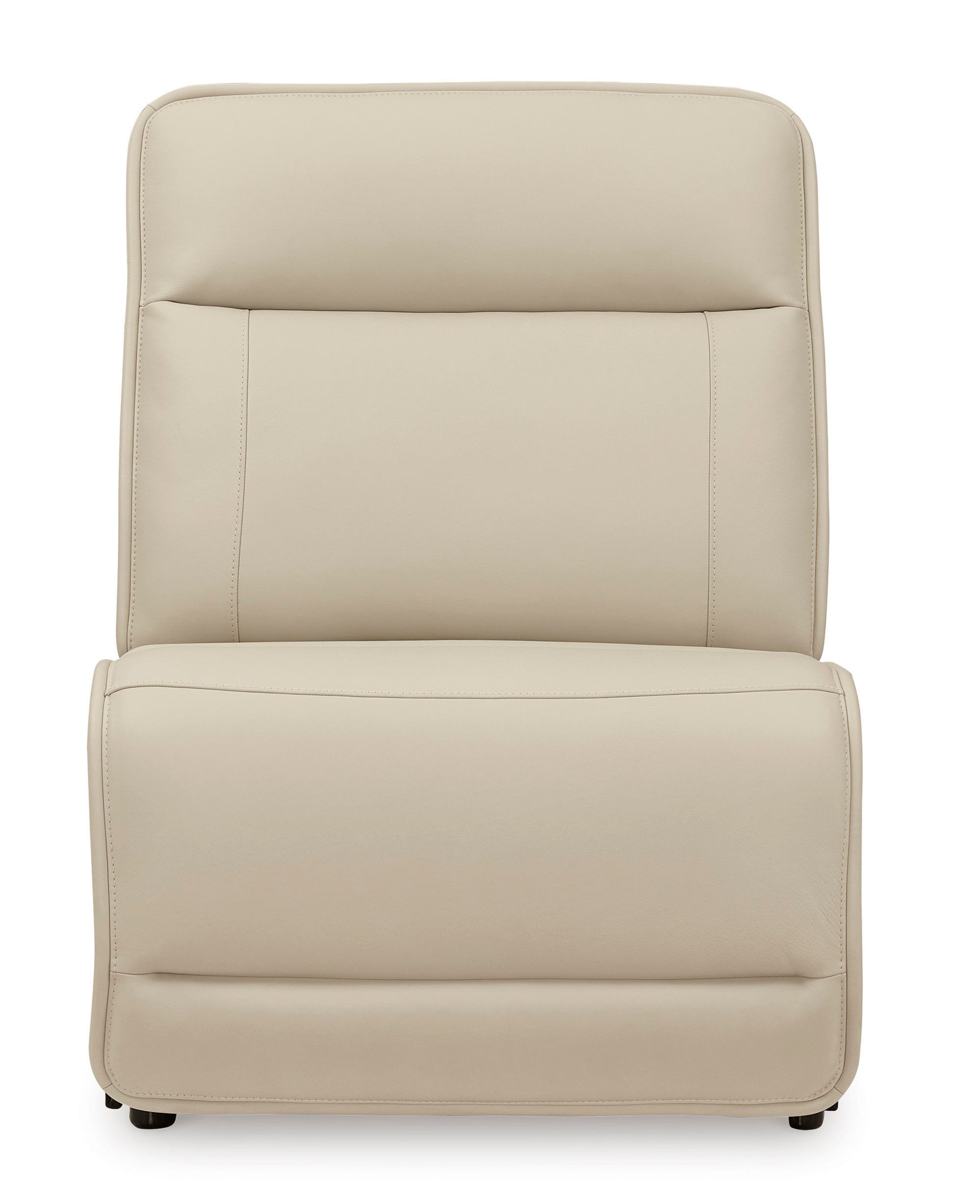 Demi Leather Armless Chair -