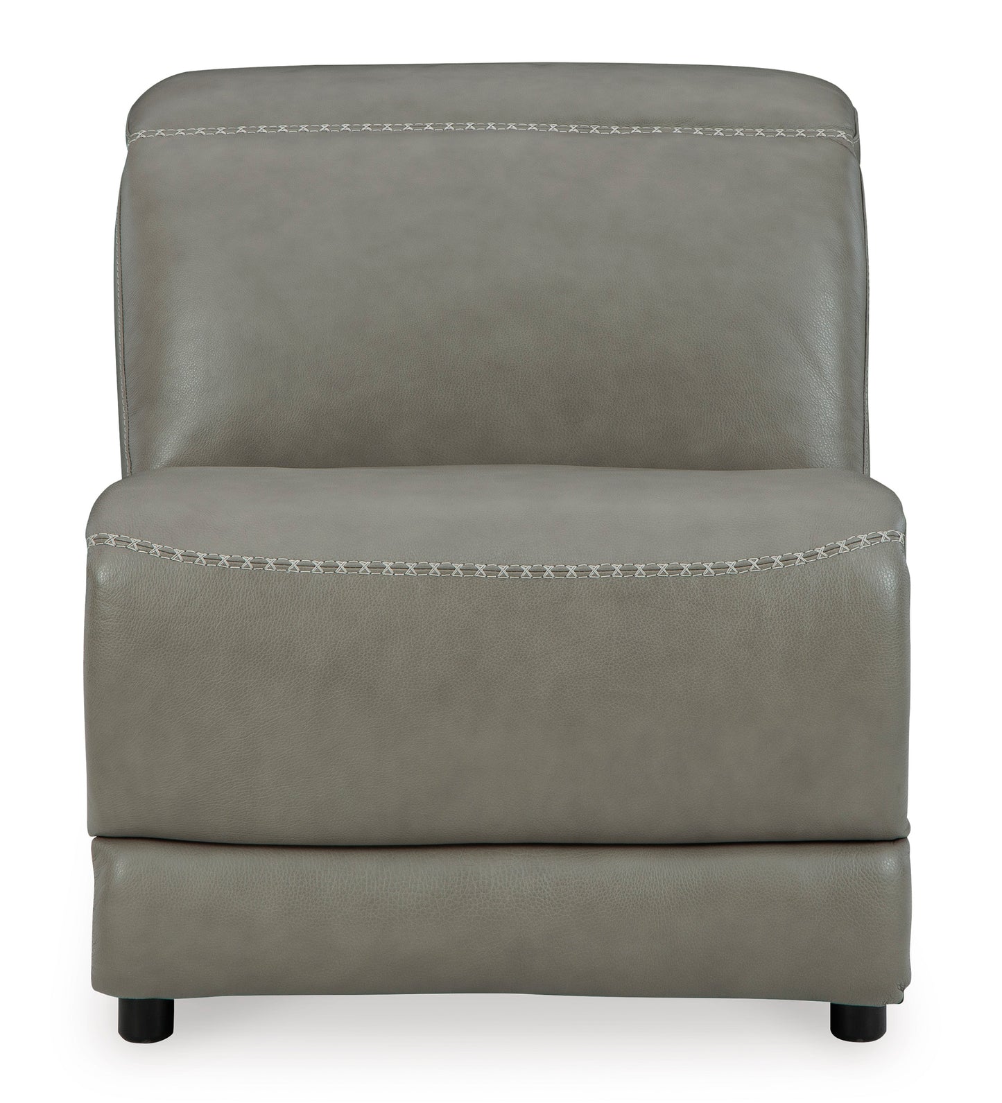 Cori Leather Armless Chair -