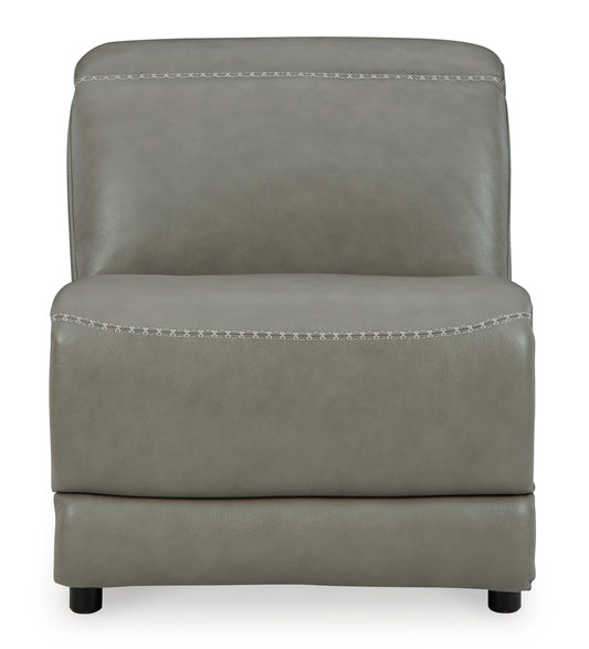 Cori Leather Armless Chair -