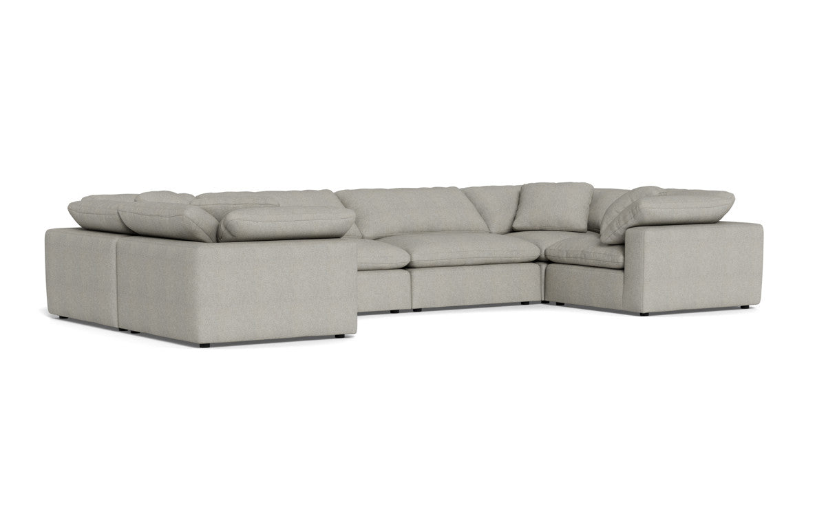 Fluffy 4 Corner U Sectional - Villa Dove