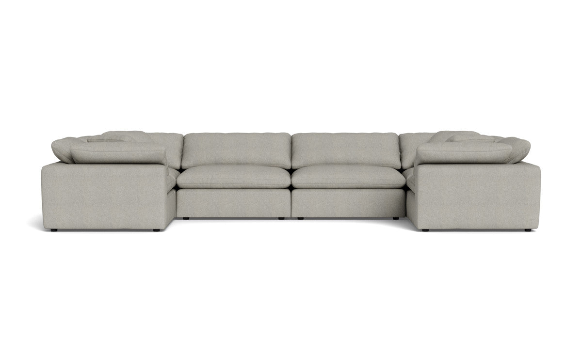 Fluffy 4 Corner U Sectional