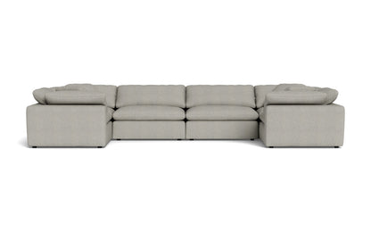 Fluffy 4 Corner U Sectional - Villa Dove