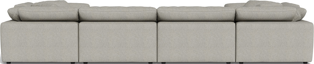 Fluffy 4 Corner U Sectional