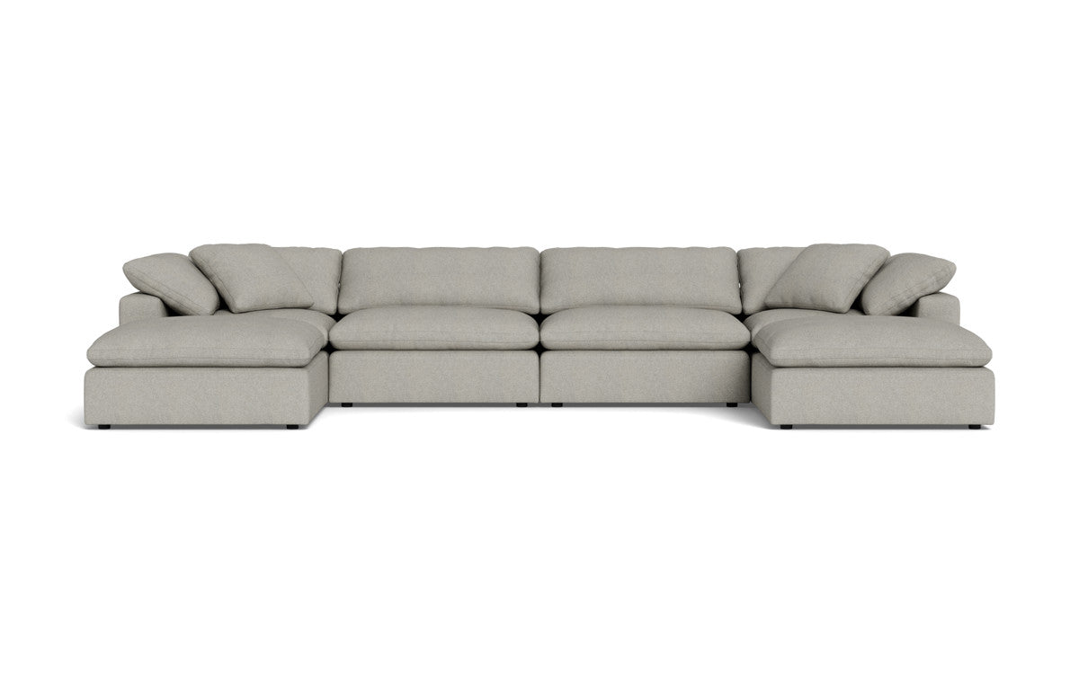 Fluffy 4 Piece Sectional W/Double Otto - Villa Dove