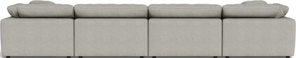 Fluffy 4 Piece Sectional W/Double Otto - Villa Dove