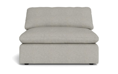 Fluffy Small Armless Chair - Villa Platinum