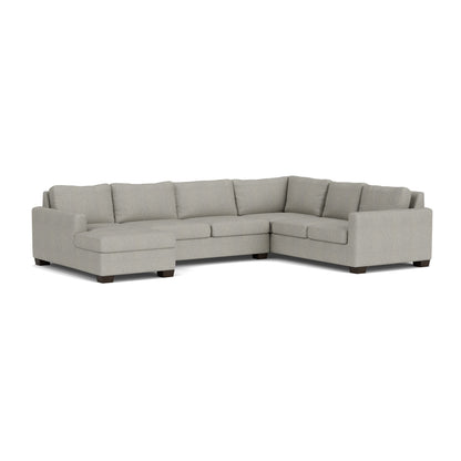 Track 141" Corner Sectionals W. Full Sleeper & Left Chaise - Villa Dove