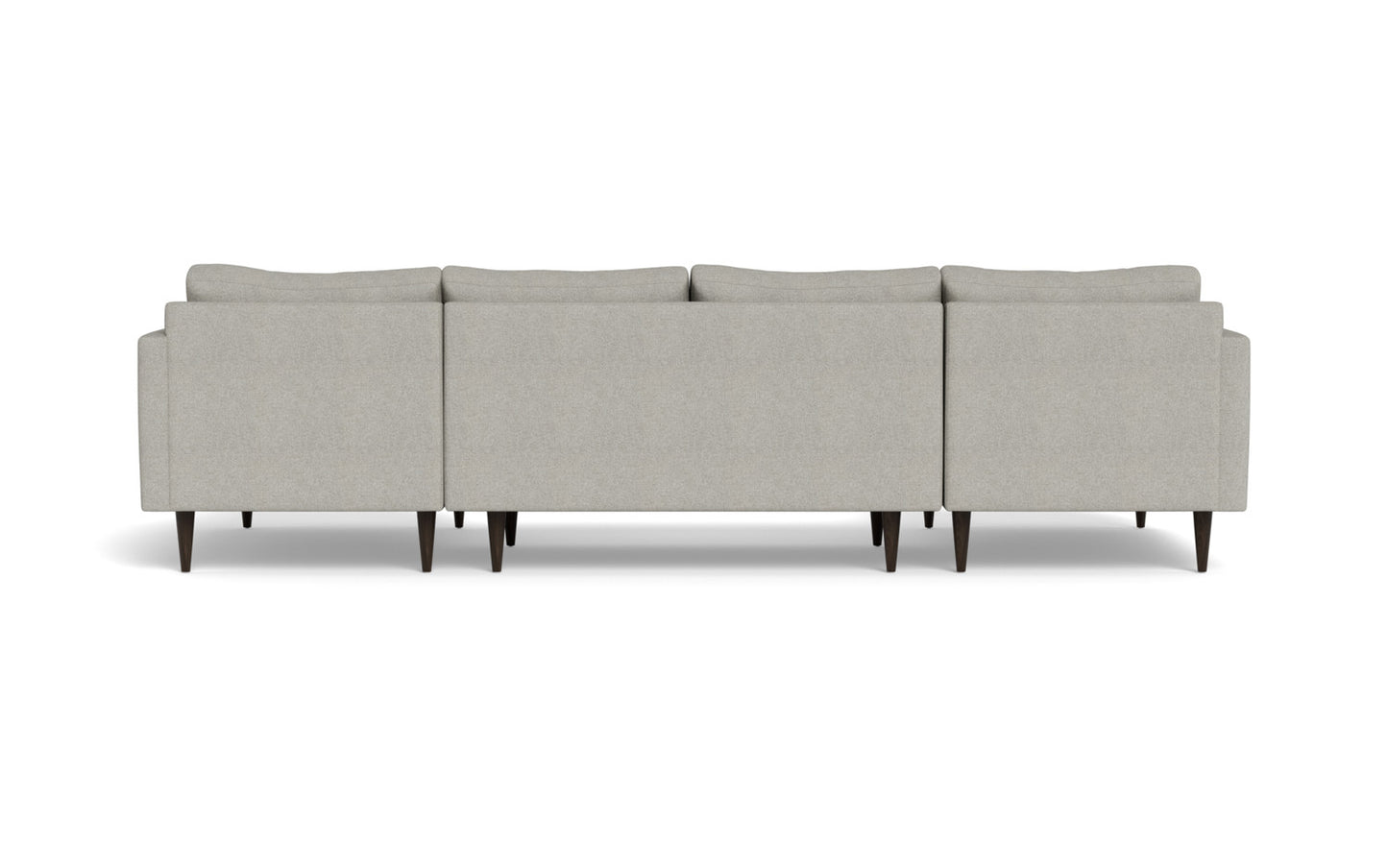 Wallace 126" Untufted Double Chaise U Sectional