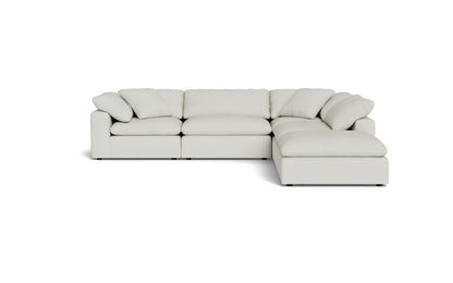 Fluffy 4 Piece Sectional w/Otto - Villa Ivory