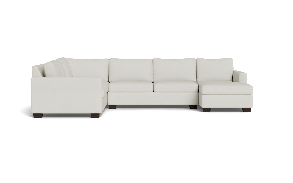 Track 141" Corner Sectionals w. Right Chaise - Villa Ivory