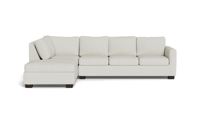 Track 121" Left Chaise Sectional - Villa Ivory