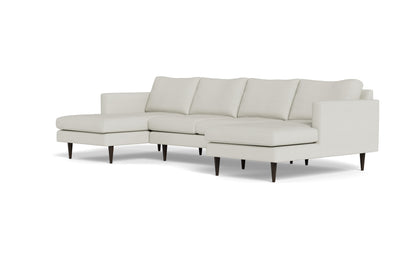 Wallace 126" Untufted Double Chaise U Sectional