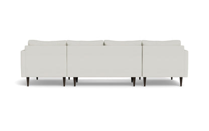 Wallace 126" Untufted Double Chaise U Sectional