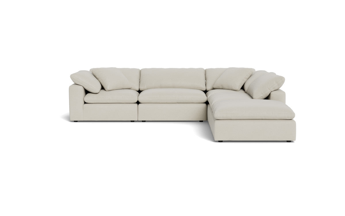 Fluffy 4 Piece Sectional w/Otto - Villa Oyster