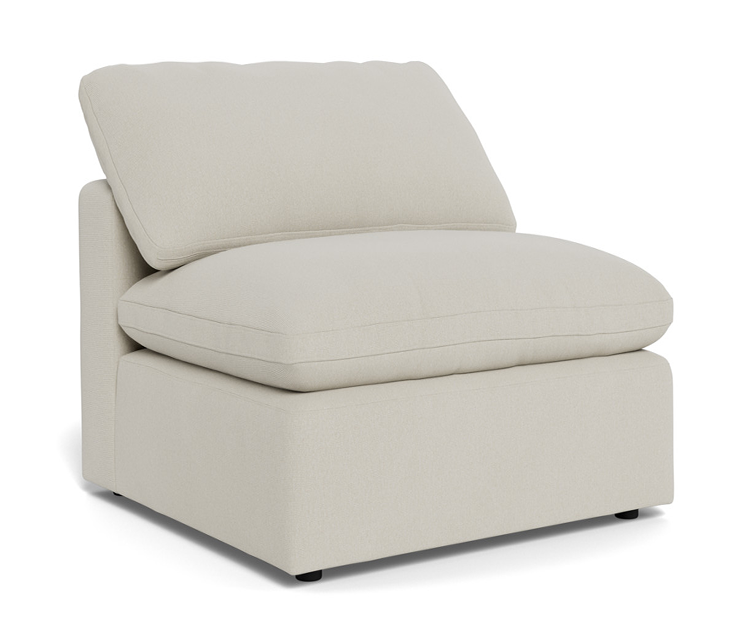 Fluffy Small Armless Chair - Villa Oyster