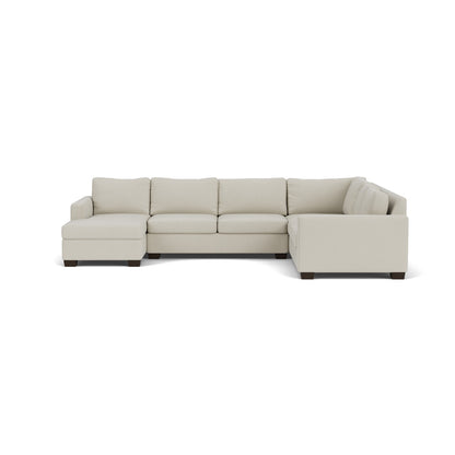 Track 141" Corner Sectionals W. Full Sleeper & Left Chaise - Villa Oyster